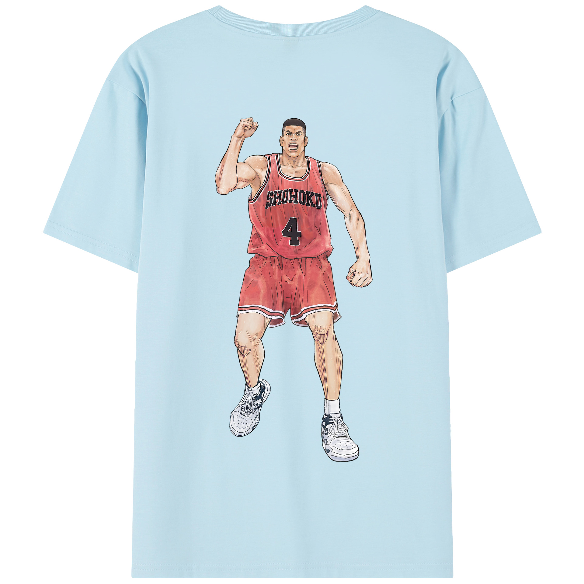 SLAM DUNK／スラムダンク 綿100％半袖Tシャツ（背面プリント）